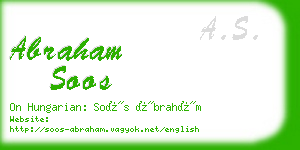 abraham soos business card